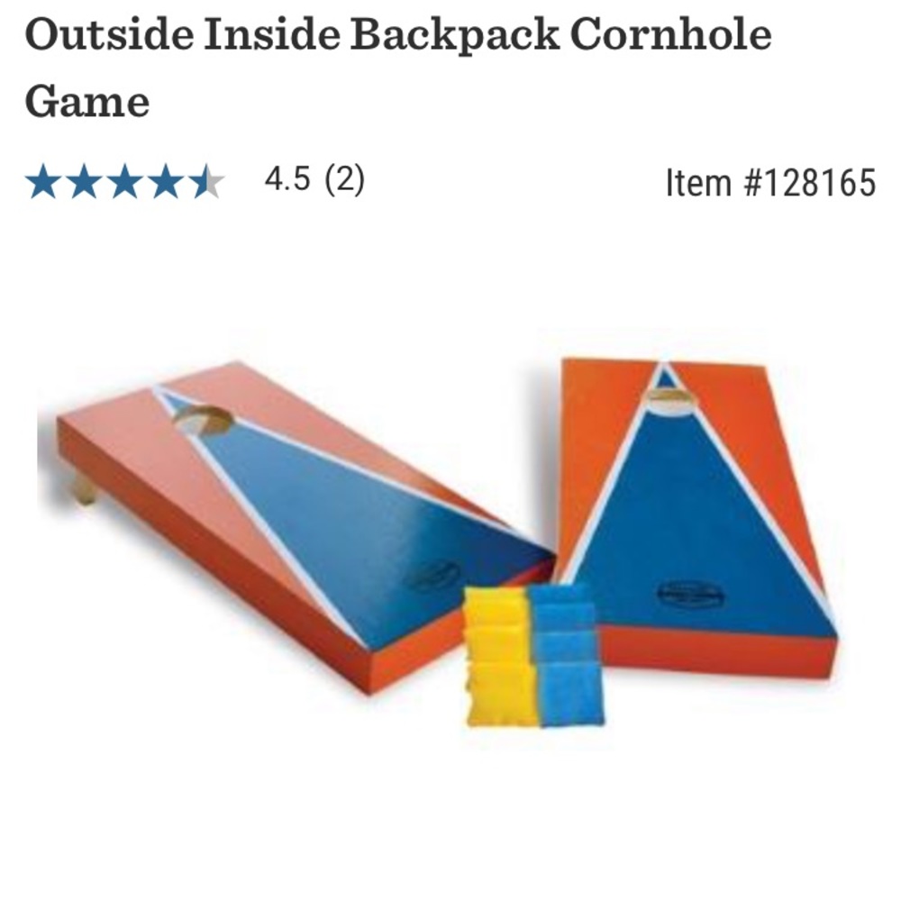 SOLD! REI Mini Corn-hole Game
